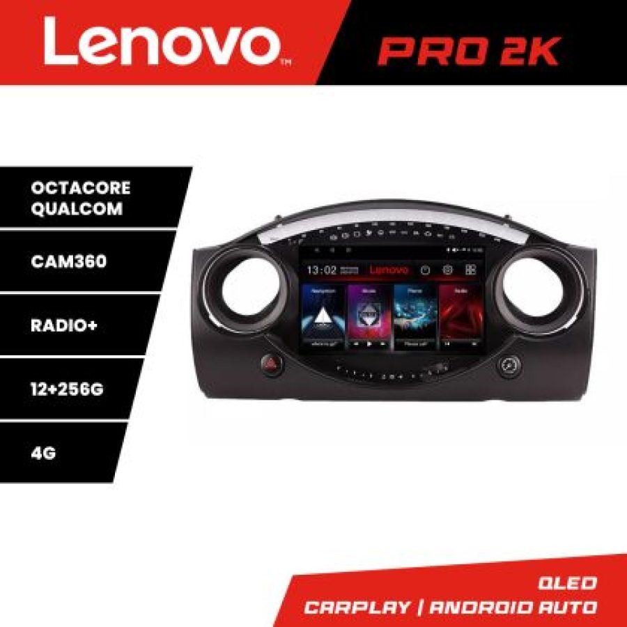 Navigatie Mini intre anii 2004-2006 Android radio gps internet 8 core QLED 2K 12+256 360 Lenovo - imagine 5