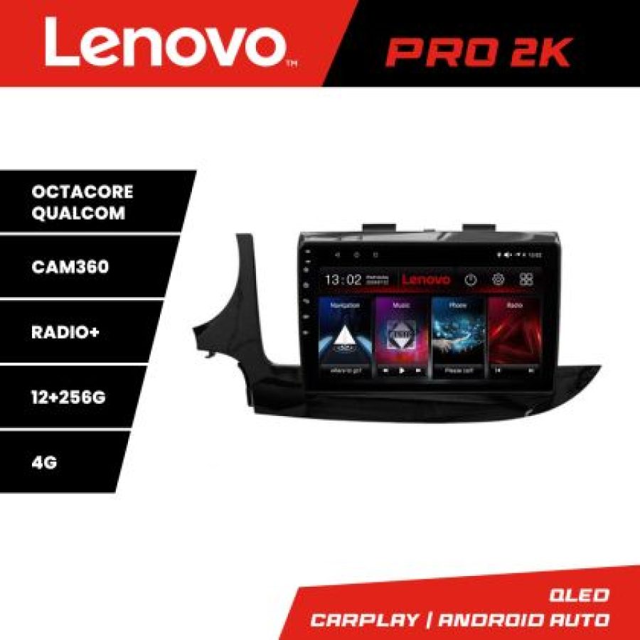 Navigatie Opel Mokka 2016- Lenovo Kit-MOKKA2 8 core QLED 2K 12+256 360 Android Waze USB Navigatie Internet Youtube Radio - imagine 3