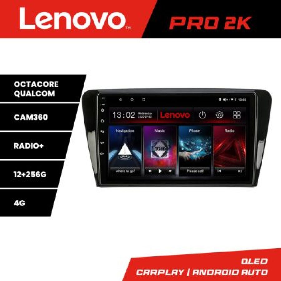 Navigatie Skoda Rapid Seat Toledo 2013+ Android radio gps internet 8 core QLED 2K 12+256 360 Lenovo - imagine 5