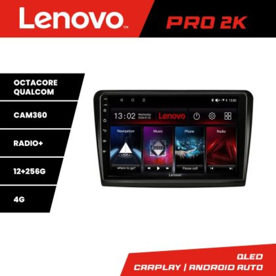 Navigatie Skoda Superb 2 Lenovo Kit-SUPERB2 8 core QLED 2K 12+256 360 Android Waze USB Navigatie Internet Youtube Radio - imagine 3