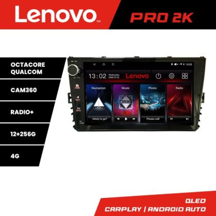 Navigatie VW masini dupa 2018 Android radio gps internet 8 core QLED 2K 12+256 360 Lenovo - imagine 3
