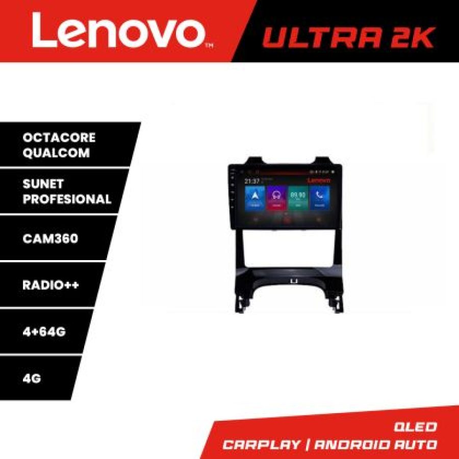 Navigatie Peugeot 3008 Quad Core Lenovo Kit-323 8 core QLED Qualcomm 4+64 360 Android Waze USB Navigatie Internet Youtube Radio - imagine 3
