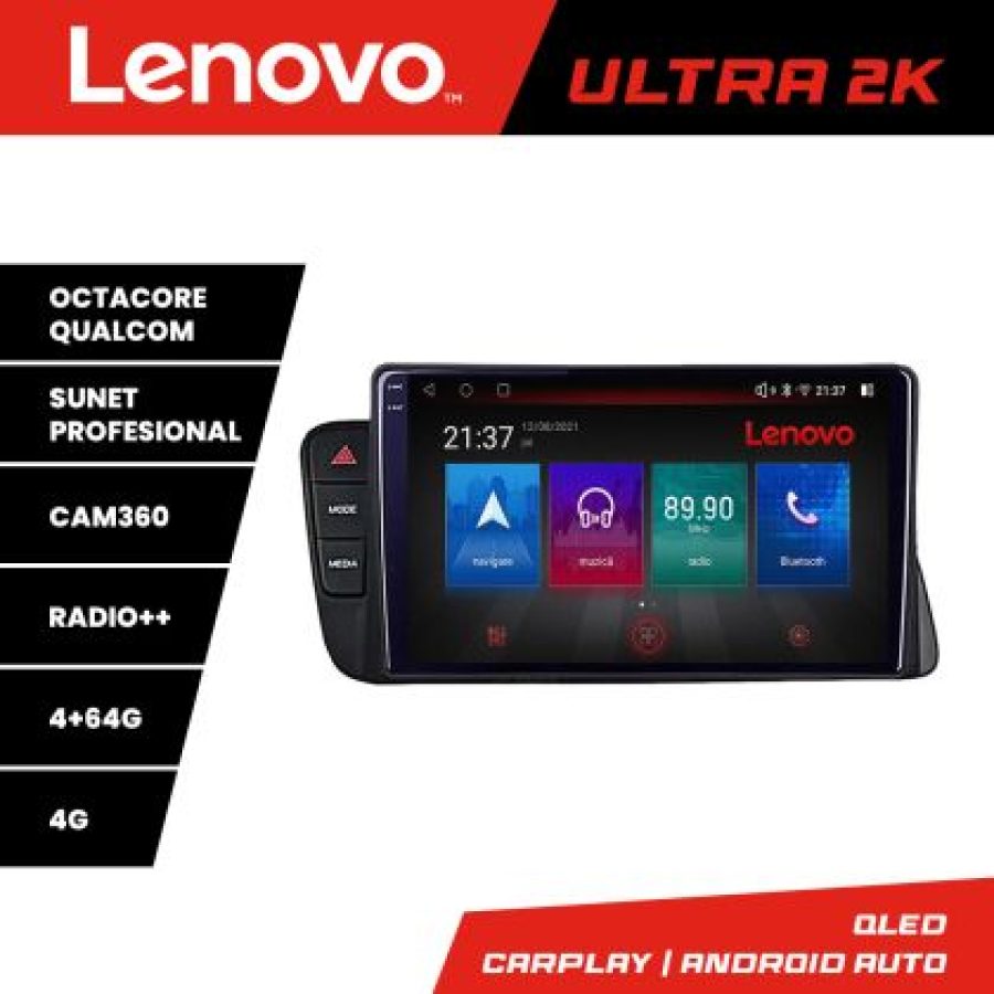 Navigatie Audi A4 A5 B8 cu MMI3G Android radio gps internet 8 core QLED Qualcomm 4+64 360 Lenovo - imagine 3