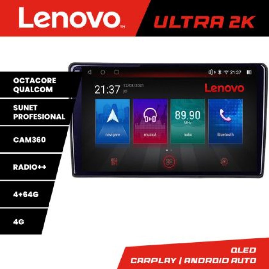 Navigatie Kia Ceed 2007-2009 Android radio gps internet 8 core QLED Qualcomm 4+64 360 Lenovo - imagine 3