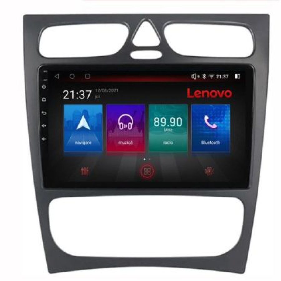Navigatie Mercedes C W203 2000-2004 Lenovo Kit-clk 8 core QLED Qualcomm 4+64 360 Android Waze USB Navigatie Internet Youtube Radio - imagine 4