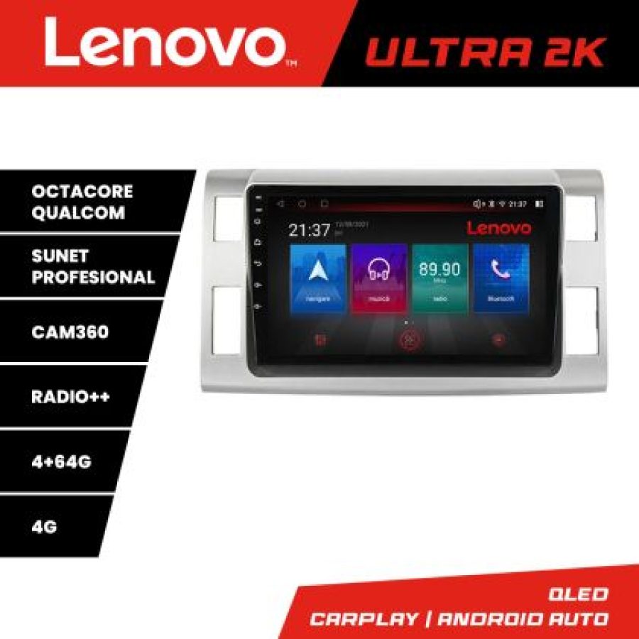 Navigatie Toyota Estima intre anii 2006-2013 Android radio gps internet 8 core QLED Qualcomm 4+64 360 Lenovo - imagine 3