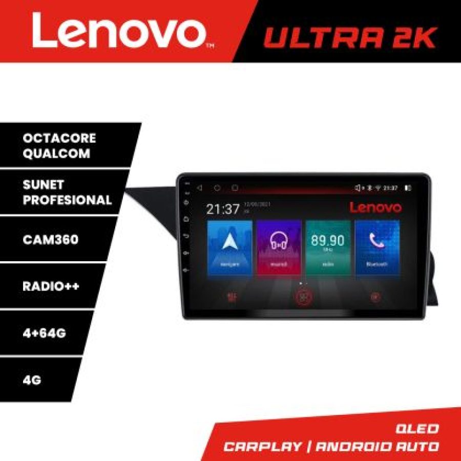 Navigatie Mercedes GLK 2012-2015 NTG4.5 Lenovo Kit-GLK 8 core QLED Qualcomm 4+64 360 Android Waze USB Navigatie Internet Youtube Radio - imagine 3