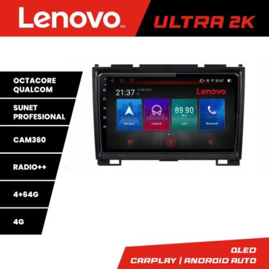 Navigatie Hummer H2 intre anii 2008-2009 Android radio gps internet 8 core QLED Qualcomm 4+64 360 Lenovo v2 - imagine 3