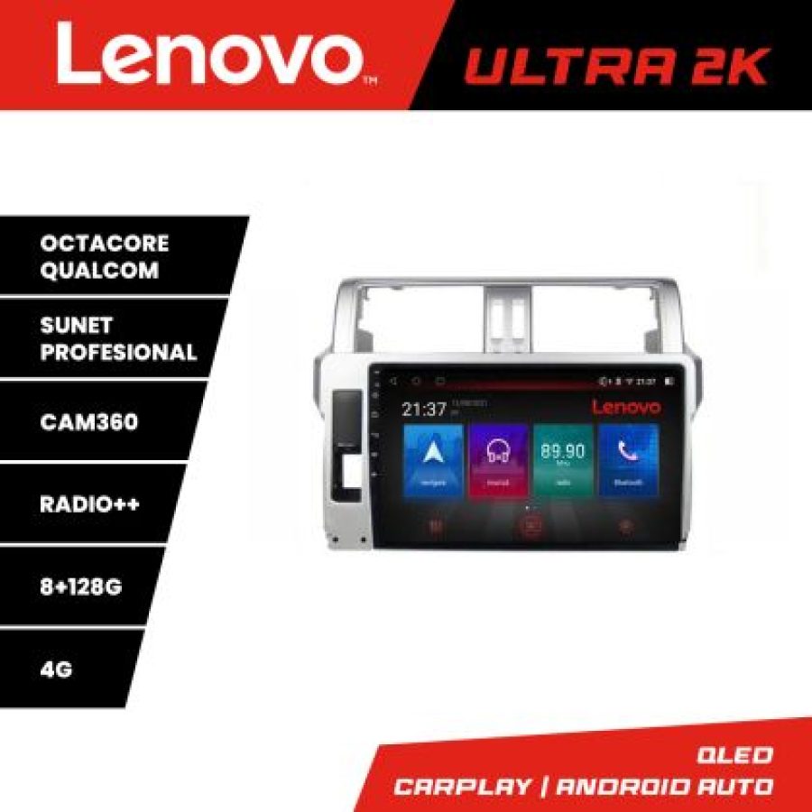 Navigatie Toyota Landcruiser J150 Prado 2014-2017 M-065 Octa Core Android Radio Bluetooth GPS WIFI/4G DSP 2K 8+ - imagine 3