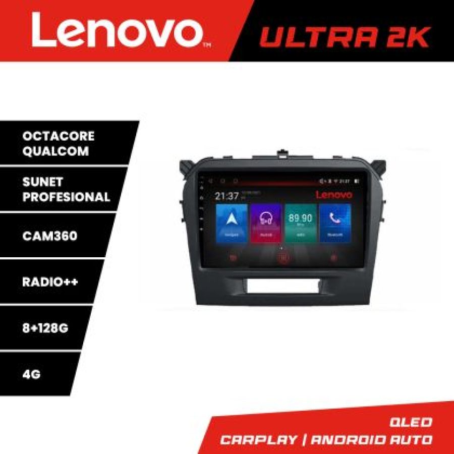 Navigatie Suzuki Grand Vitara 2016- M-2265 Octa Core Android Radio Bluetooth GPS WIFI/4G DSP 2K 8+128GB 360 Tos - imagine 3