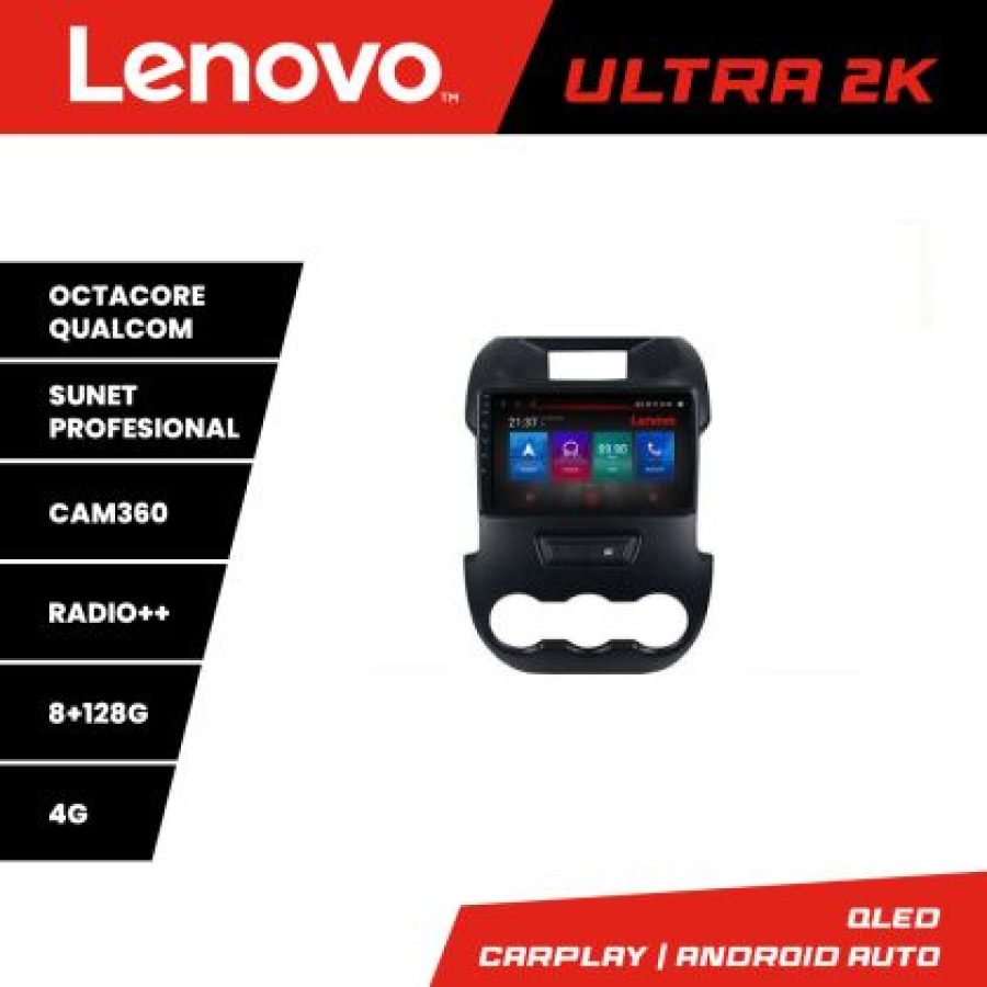 Navigatie Ford Ranger 2011-2015 M-245 Octa Core Android Radio Bluetooth GPS WIFI/4G DSP 2K 8+128GB 360 Toslink - imagine 3