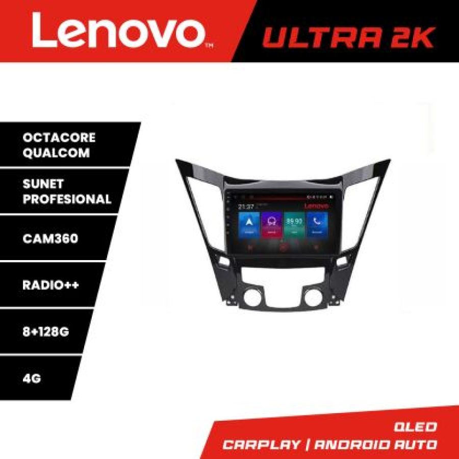 Navigatie HHyundai Sonata 2011-2015 M-259 Octa Core Android Radio Bluetooth GPS WIFI/4G DSP 2K 8+128GB 360 Tosli - imagine 3