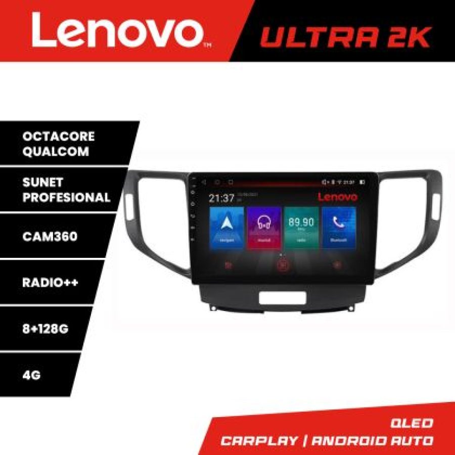 Navigatie Honda Accord 2008-2012 M-8951 Octa Core Android Radio Bluetooth GPS WIFI/4G DSP 2K 8+128GB 360 Toslin - imagine 3
