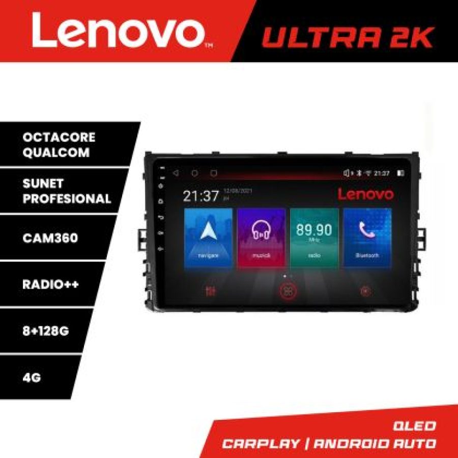 Navigatie VW 2DIN 2018- M-933 Octa Core Android Radio Bluetooth GPS WIFI/4G DSP 2K 8+128GB 360 Toslink - imagine 3