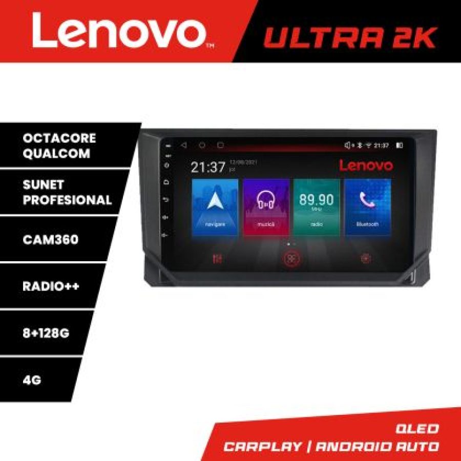 Navigatie Seat Arona Octa Core Android Radio Bluetooth GPS WIFI/4G DSP 2K 8+128GB 360 Toslink - imagine 3