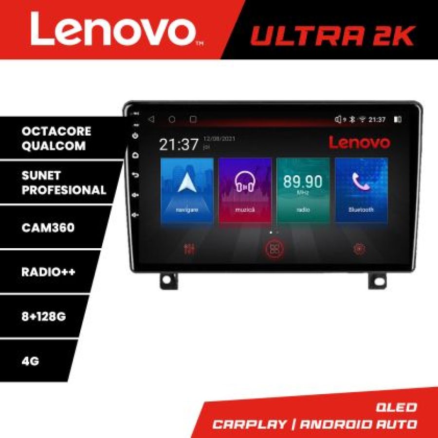 Navigatie Opel Astra H 2006-2015 Octa Core Android Radio Bluetooth GPS WIFI/4G DSP 2K 8+128GB 360 Toslink - imagine 3