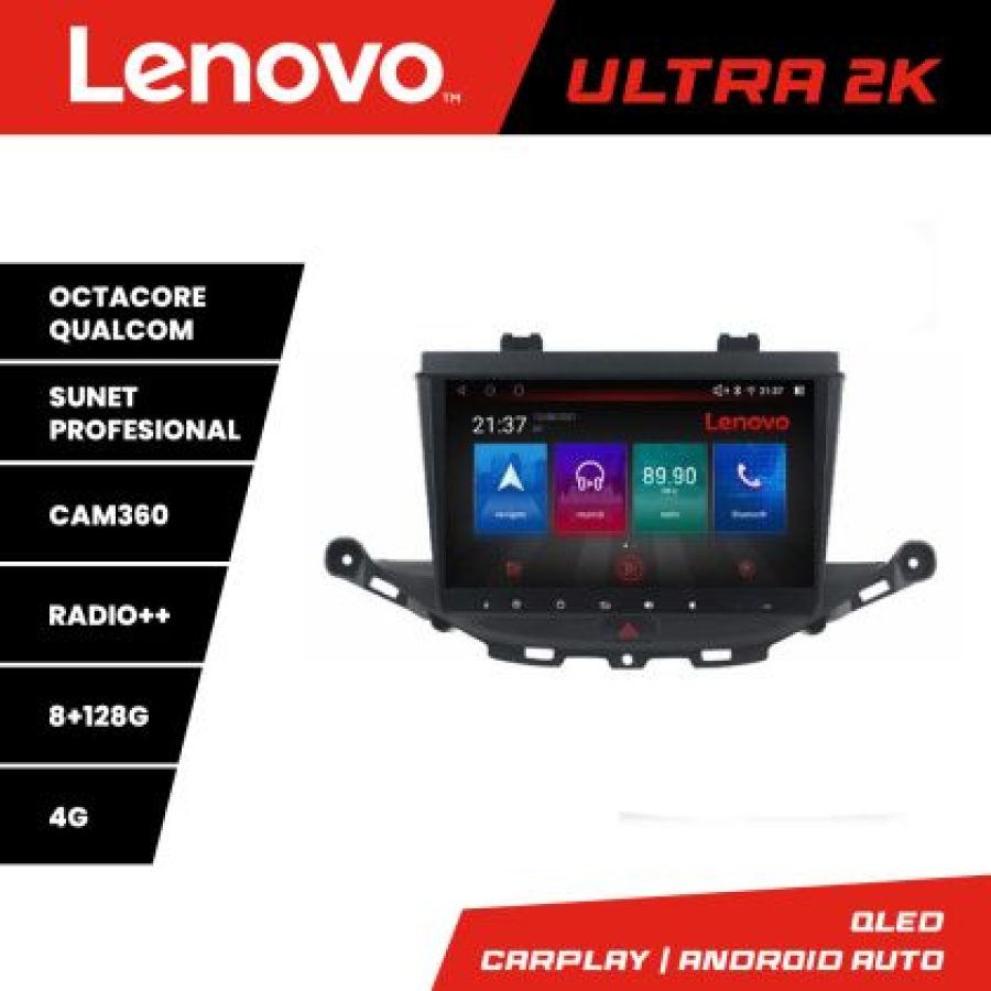 Navigatie Opel Astra K M-ASTRAK Octa Core Android Radio Bluetooth GPS WIFI/4G DSP 2K 8+128GB 360 Toslink - imagine 3