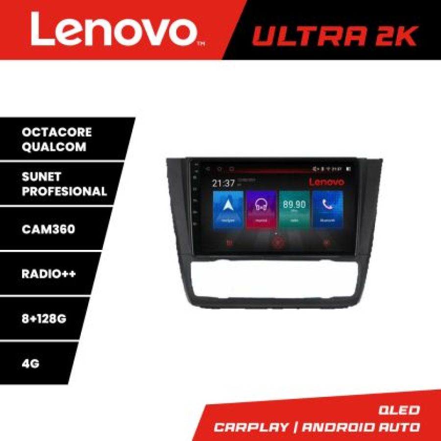 Navigatie BMW Seria 1 E87 M-bmw117 Octa Core Android Radio Bluetooth GPS WIFI/4G DSP 2K 8+128GB 360 Toslink - imagine 3
