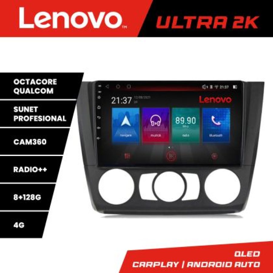 Navigatie BMW Seria 1 E87 2007-2011 clima manuala M-bmw117-manual Octa Core Android Radio Bluetooth GPS WIFI/4G DSP LE - imagine 3