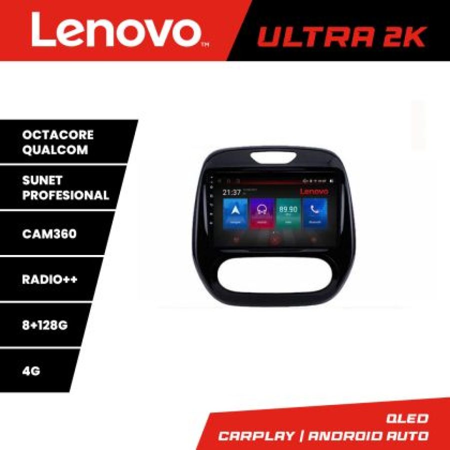 Navigatie Renault Captur M-CAPTUR Octa Core Android Radio Bluetooth GPS WIFI/4G DSP 2K 8+128GB 360 Toslink - imagine 3
