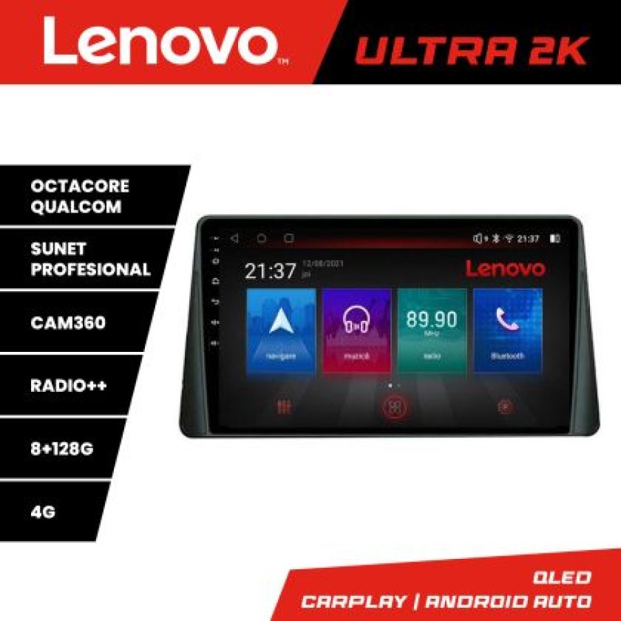 Navigatie Ford Focus 4 Kuga 2018-2023 Octa Core Android Radio Bluetooth GPS WIFI/4G DSP 2K 8+128GB 360 Toslink - imagine 3