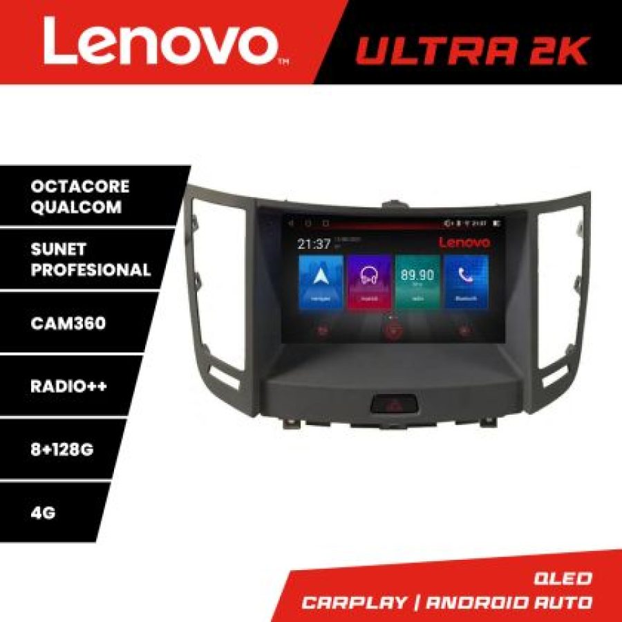 Navigatie Infinity FX intre anii 2009-2012 Octa Core Android Radio Bluetooth GPS WIFI/4G DSP 2K 8+128GB 360 Tos - imagine 3