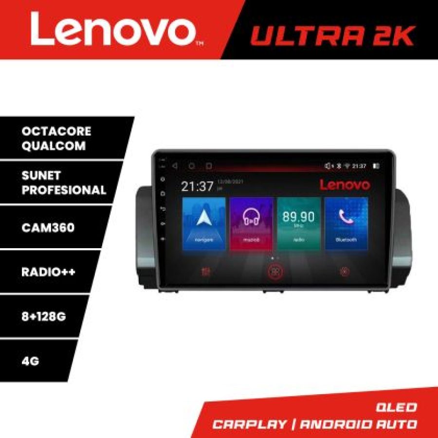 Navigatie Dacia Logan Sandero Jogger LOGAN-2022  Octa Core Android Radio Bluetooth GPS WIFI/4G DS - imagine 3
