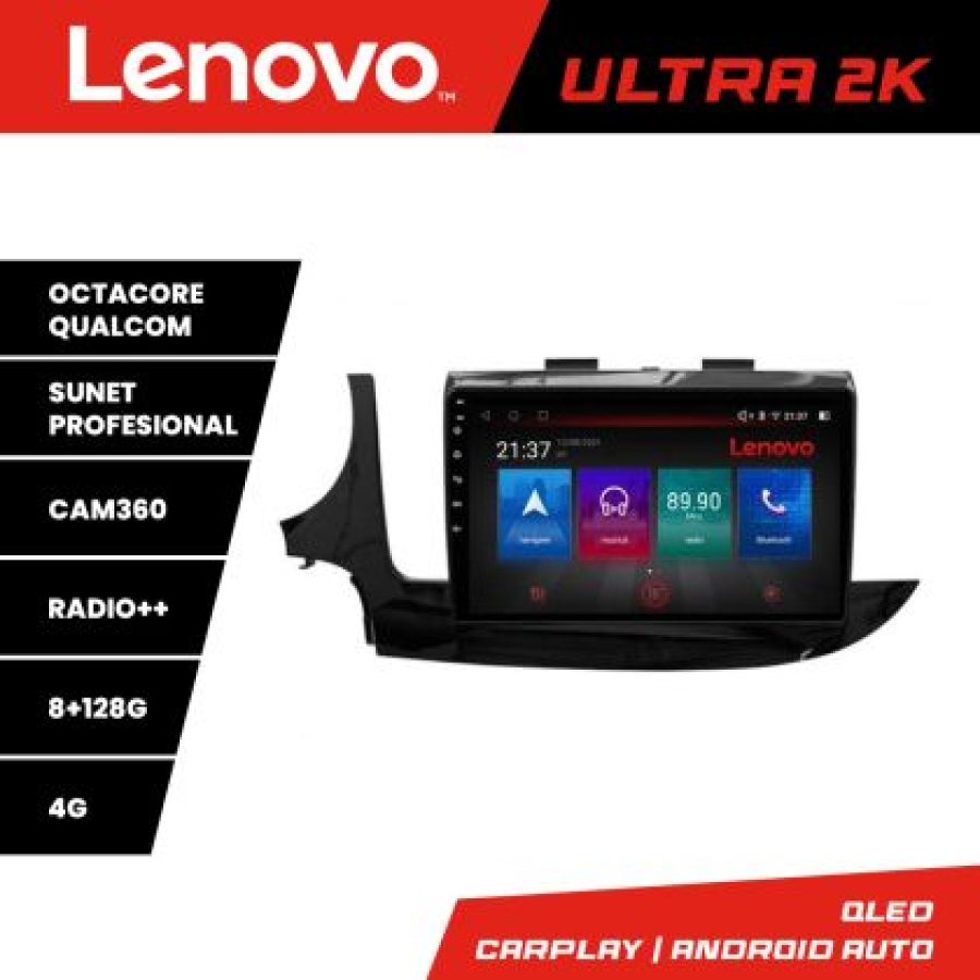 Navigatie Opel Mokka 2016- M-MOKKA2 Octa Core Android Radio Bluetooth GPS WIFI/4G DSP 2K 8+128GB 360 Toslink - imagine 3