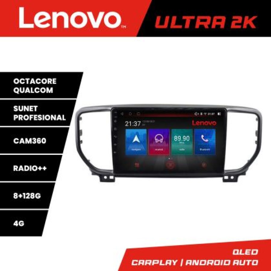 Navigatie Kia Sportage facelift 2019- M-sportagM-19 Octa Core Android Radio Bluetooth GPS WIFI/4G DSP 2K 8+128G - imagine 3