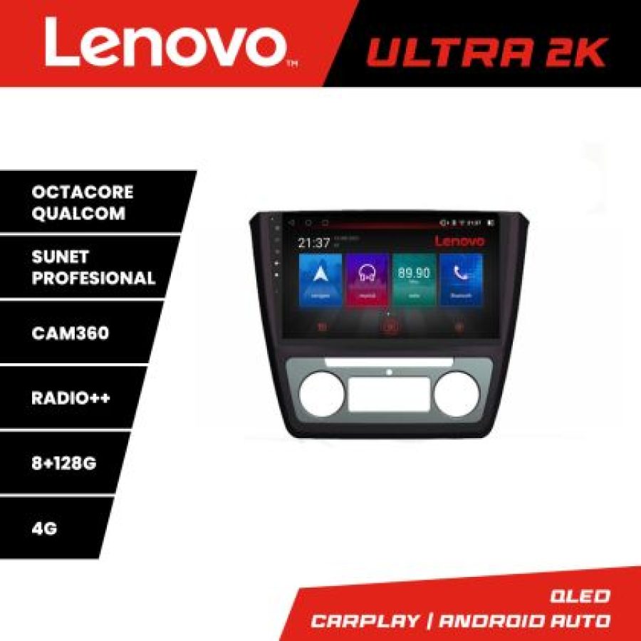 Navigatie Skoda Yeti 2009-2014 M-YETI Octa Core Android Radio Bluetooth GPS WIFI/4G DSP 2K 8+128GB 360 Toslink - imagine 3
