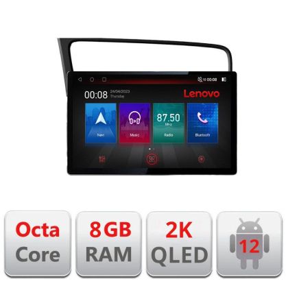 Navigatie VW Golf 7 N-491 ecran 13" 2K 8+128 Android Waze USB Navigatie 4G 360 Toslink Youtube Radio KIT-491+ED - imagine 6