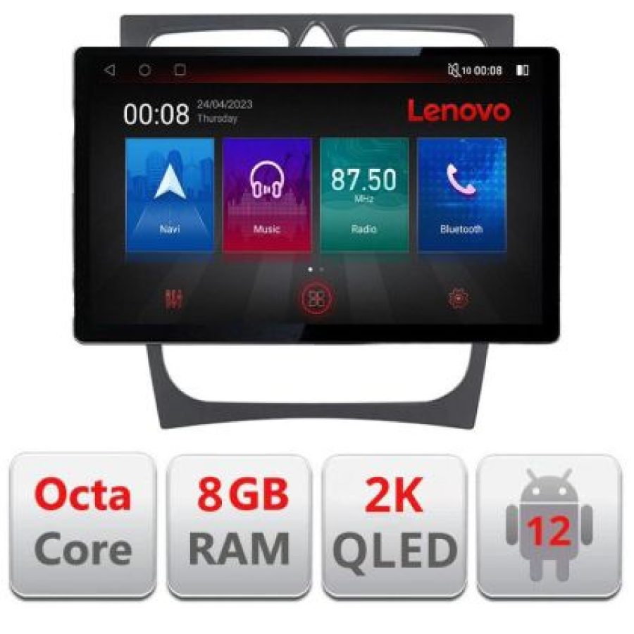 Navigatie Mercedes C W203 2000-2004 N-clk ecran 13" 2K 8+128 Android Waze USB Navigatie 4G 360 Toslink Youtube - imagine 6