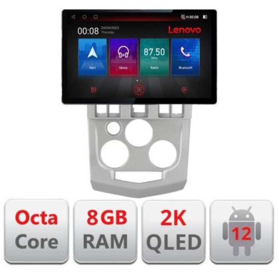 Navigatie Dacia Logan 1 2003-2010 N-logan ecran 13" 2K 8+128 Android Waze USB Navigatie 4G 360 Toslink Youtube - imagine 6