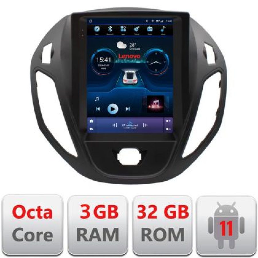 Navigatie Ford Transit Connect si Tourneo Connect,Qled 9.7",,8 Core 3+32 4G Hdd,4G,DSP,Carplay,Bluetooth - imagine 3