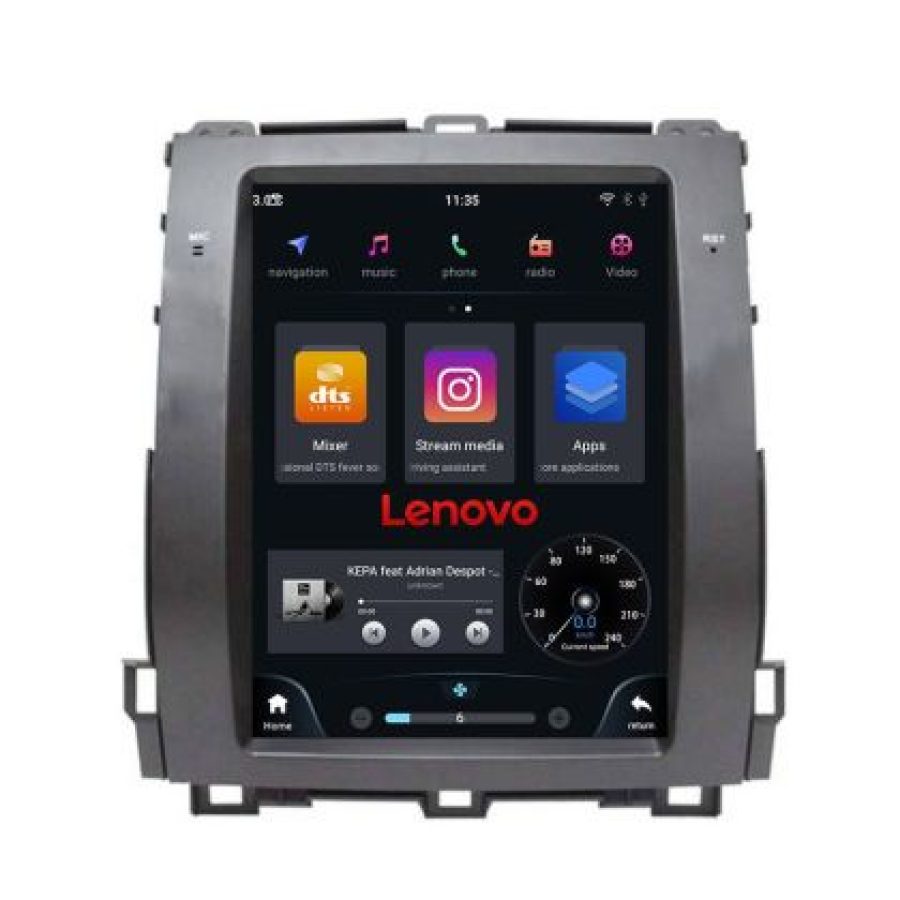 Navigatie Toyota Prado J120 low tip tesla radio gps internet Qualcomm 8X 8+128 360 4G carplay android auto  kit-tesla-456-low+ - imagine 2