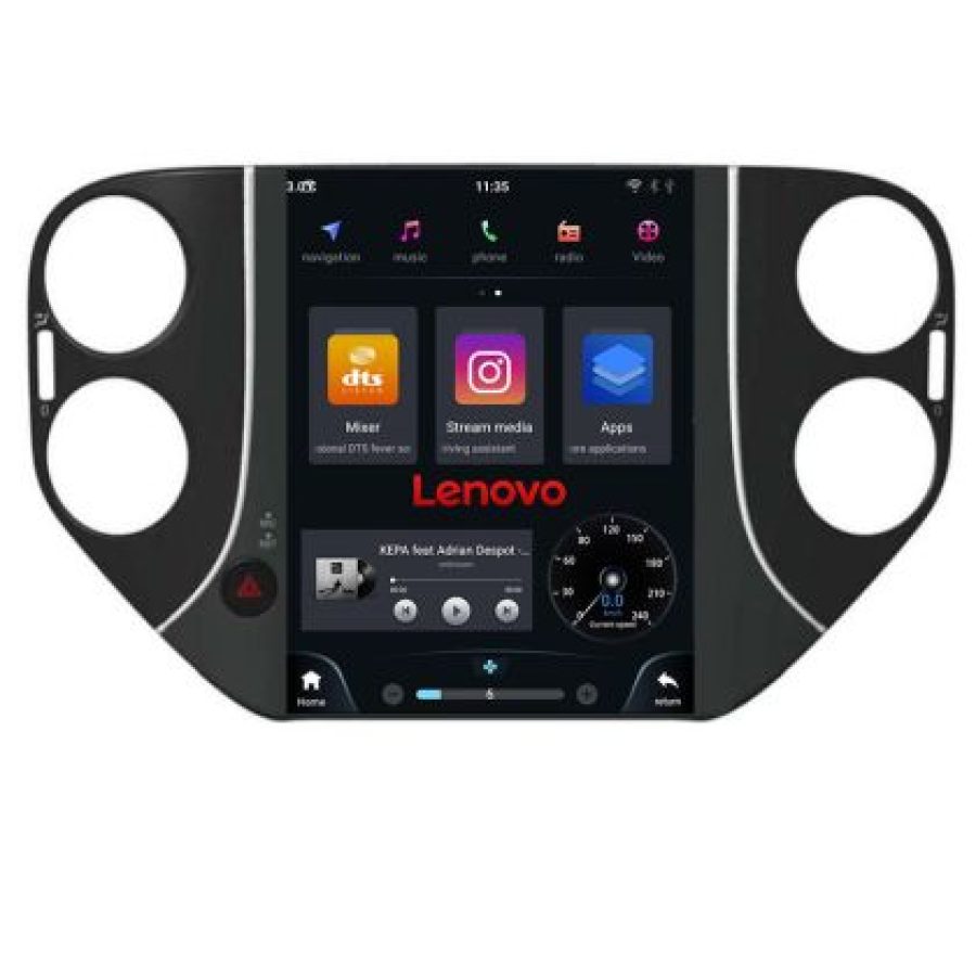 Navigatie VW Tiguan 2013-2016 tip tesla radio gps internet Qualcomm 8X 8+128 360 4G carplay android auto  kit-tesla-tiguan-14+ - imagine 2