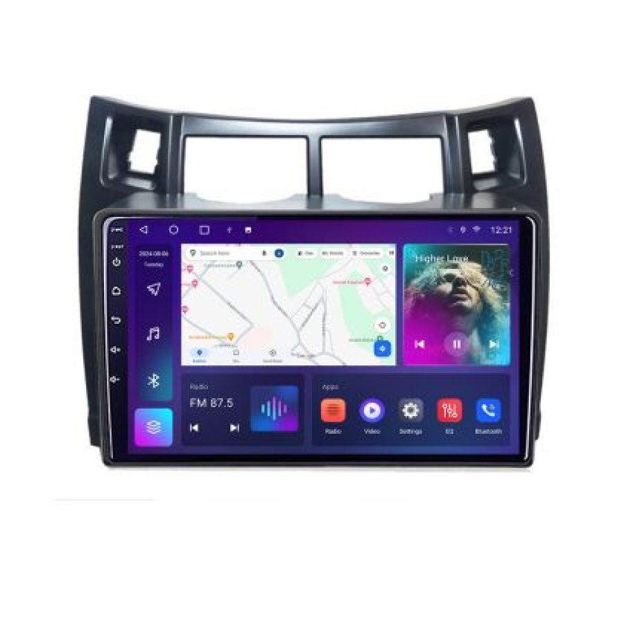 Navigatie Toyota Yaris 2008-2011 B-YARIS08 Android Ecran QLED octa core 4+64 carplay android auto KIT-YARIS08+EDT-E309V3 - imagine 4