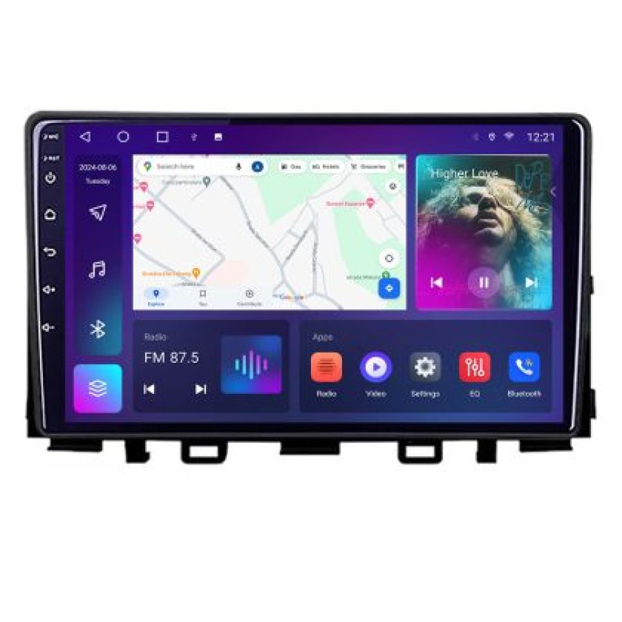 Navigatie Kia Stonic 2016-2020 Android Ecran QLED octa core 4+64 carplay android auto KIT-stonic+EDT-E309V3 - imagine 4
