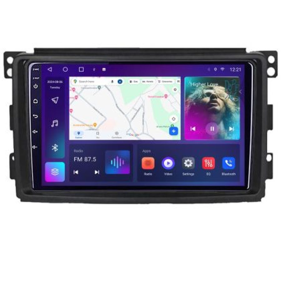 Navigatie Smart 2005-2010 B-SMART05 Android Ecran QLED octa core 4+64 carplay android auto KIT-smart05+EDT-E309V3 - imagine 4