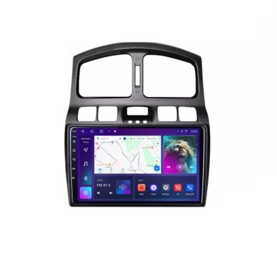 Navigatie HHyundai Santa Fe 2000-2006 Android Ecran QLED octa core 4+64 carplay android auto KIT-santafe-old+EDT-E309V3 - imagine 4
