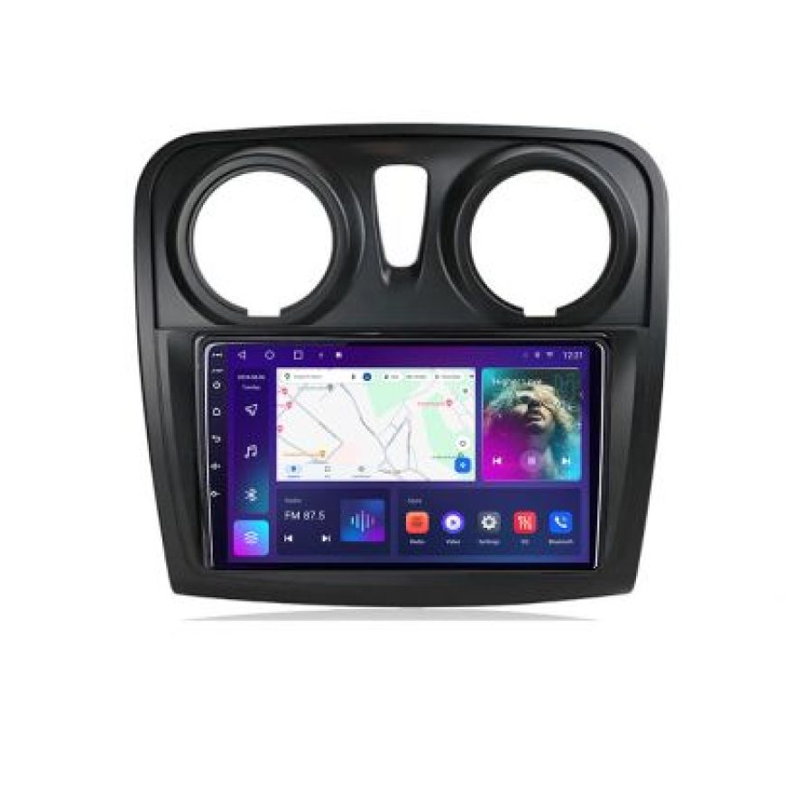 Navigatie Dacia Sandero Logan Lodgy 2012-2020 B-sandero Android Ecran QLED octa core 4+64 carplay android auto kit-sandero+EDT-E309V3 - imagine 4