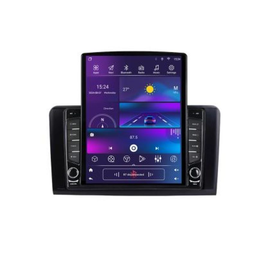 Navigatie Mercedes ML GL K-213 ecran tip TESLA 9.7" cu Android Radio Bluetooth Internet GPS WIFI 2+32 DSP Quad Core - imagine 8