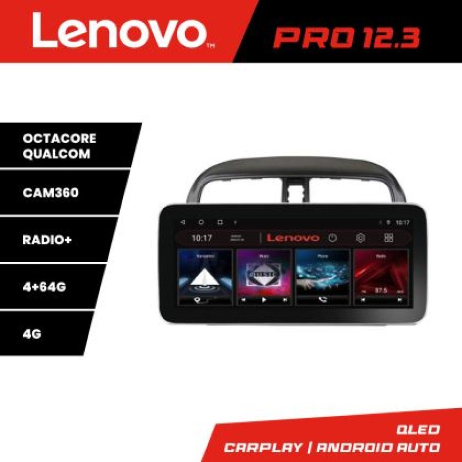 Navigatie Mitsubishi Spacestar Lenovo PRO 4+64 12.3 inch qled android 4G DSP gps internet  Kit-spacestar - imagine 5