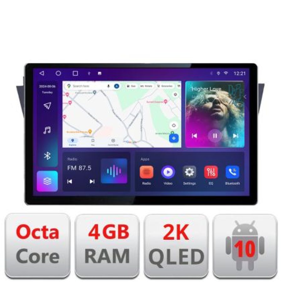 Navigatie Mazda 5 Edotec 4+32 2K 13 inch qled android 4G DSP gps internet  Kit-117 - imagine 6