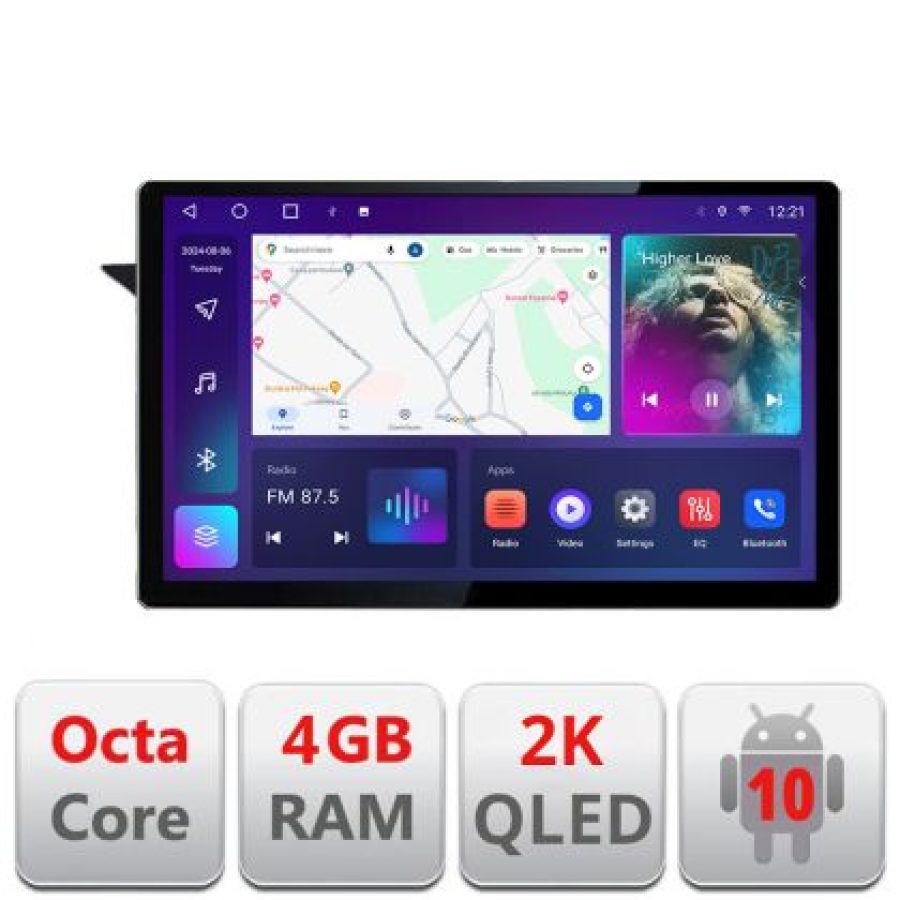 Navigatie Mercedes GLK 2008-2011 NTG4 Edotec 4+32 2K 13 inch qled android 4G DSP gps internet  Kit-glk-ntg4 - imagine 6