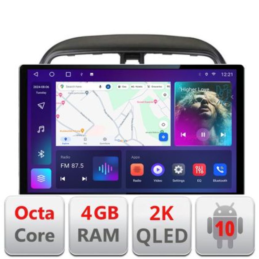 Navigatie Mitsubishi Spacestar Edotec 4+32 2K 13 inch qled android 4G DSP gps internet  Kit-spacestar - imagine 6