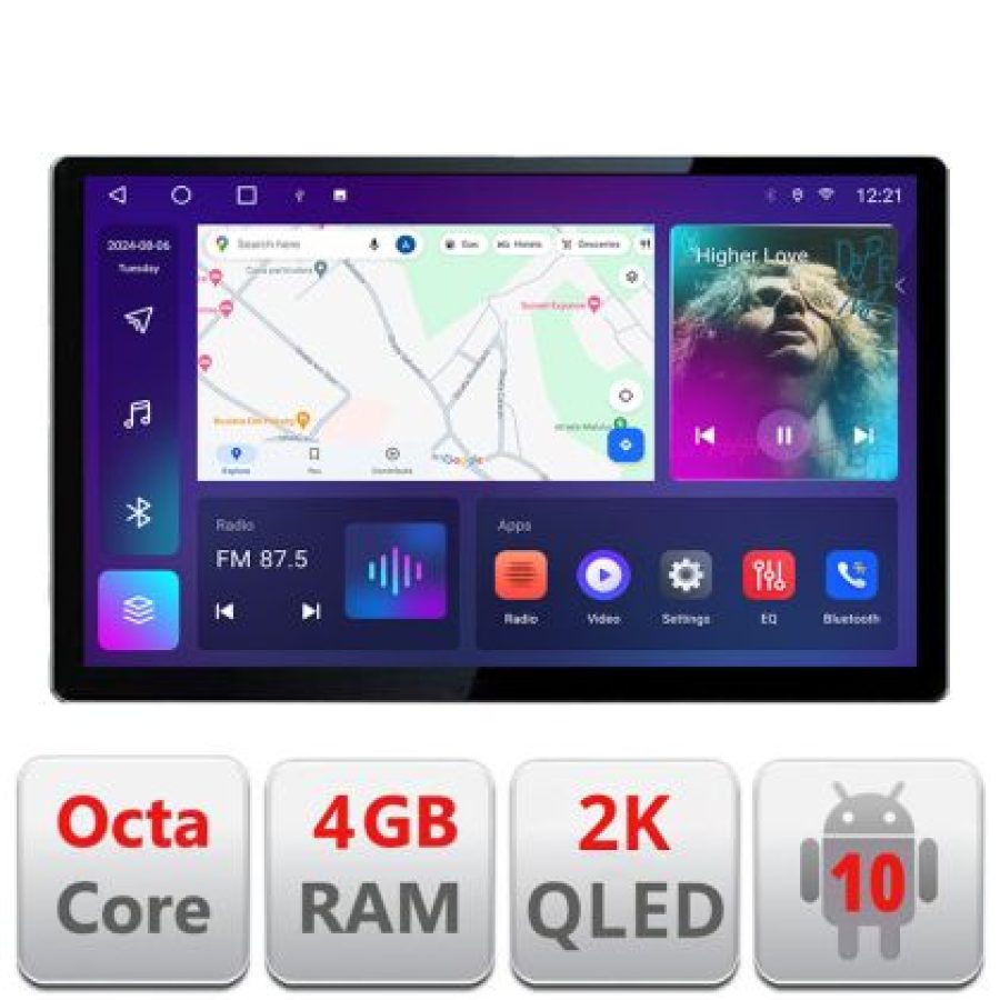 Navigatie  SsangYong Tivoli 2015-2019 Edotec 4+32 2K 13 inch qled android 4G DSP gps internet  Kit-tivoli2015 - imagine 6