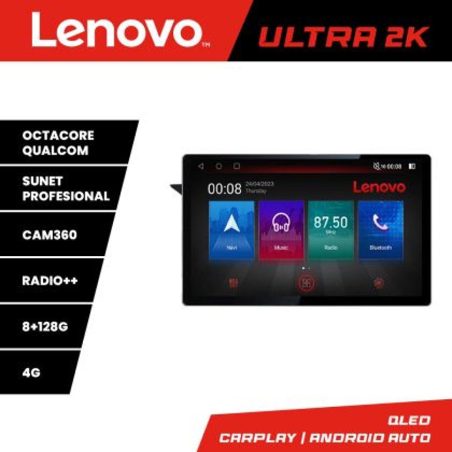 Navigatie Mercedes GLK 2008-2011 NTG4 Lenovo Qualcomm ULTRA 8+128 2K 13 inch qled android 4G DSP gps internet  Kit-glk-ntg4 - imagine 3