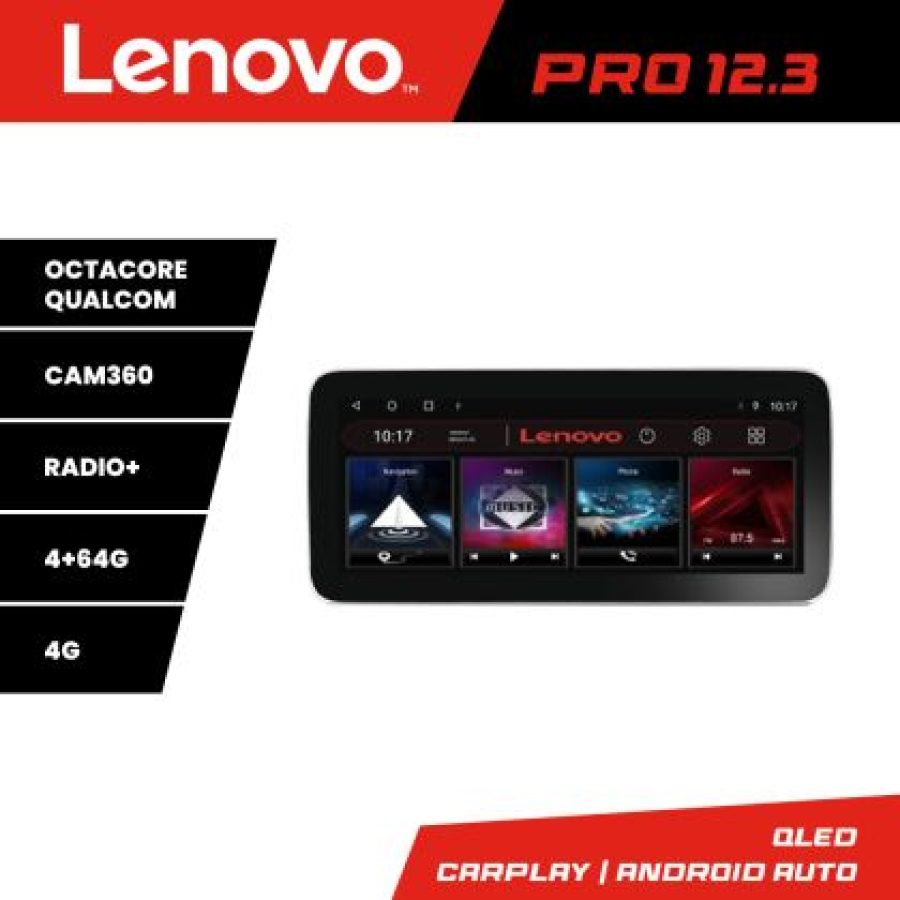 Navigatie Smart For Two 2005-2010 Lenovo PRO 4+64 12.3 inch qled android 4G DSP gps internet  Kit-smart05 - imagine 7