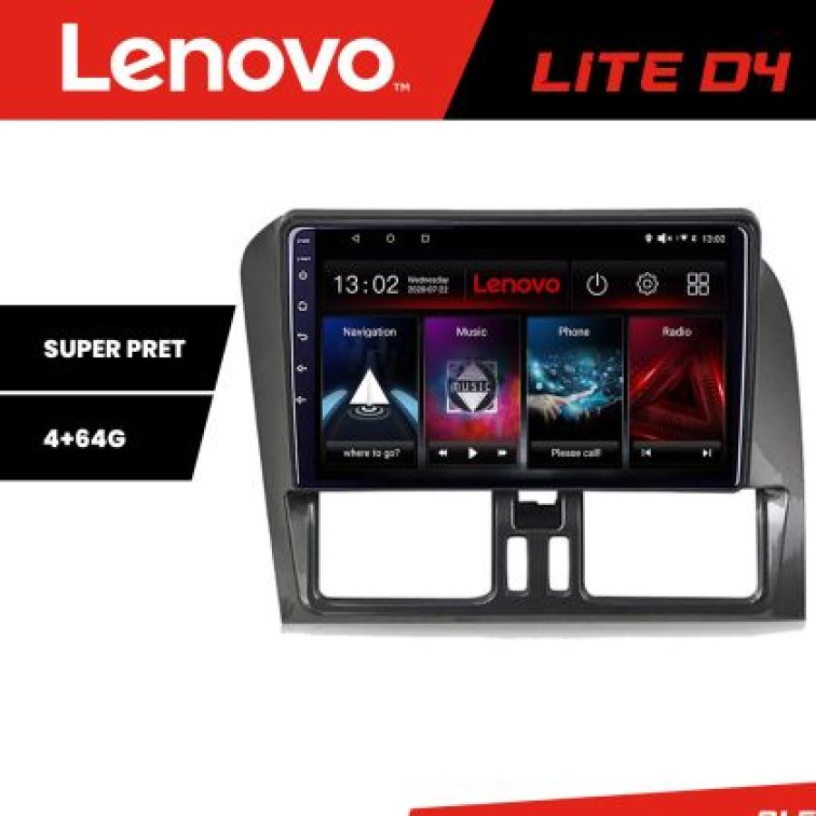 Navigatie Volvo XC60 Lenovo 4+64 GB Android Waze USB Navigatie Internet Youtube Radio - imagine 3